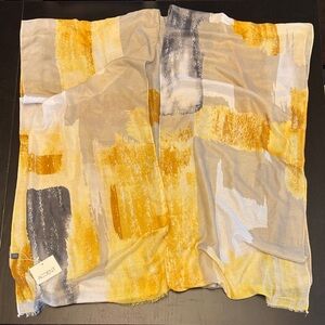 Accent Women’s Lightweight Cotton Blend Scarf Shawl with Sleeves NWT